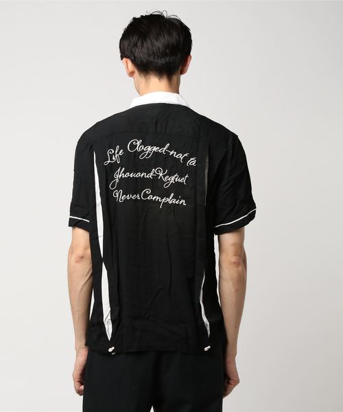 MinoriTY（マイノリティ）の「バック刺繍　ボーリングシャツ（シャツ/ブラウス・メンズ・ホワイト/ブラック/ピンク・M/L）」の8枚目の写真