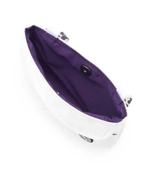 adabat（アダバット）の「ポーチ付きレザーベルト（ベルト・レディース・ホワイト/ブラック/ダークパープル・00）」の6枚目の写真