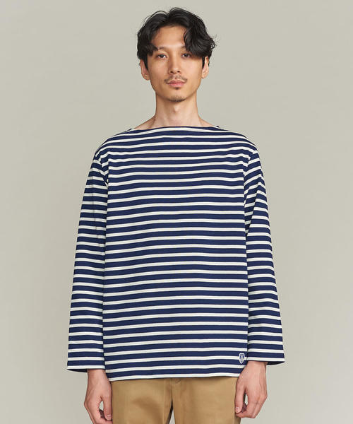 ORCIVAL(オーシバル)の「<ORCIVAL(オーシバル)> BASQUE BOAT/カットソー(Tシャツ/カットソー・メンズ・ネイビー/オフホワイト・5/4/3)」の11枚目の写真