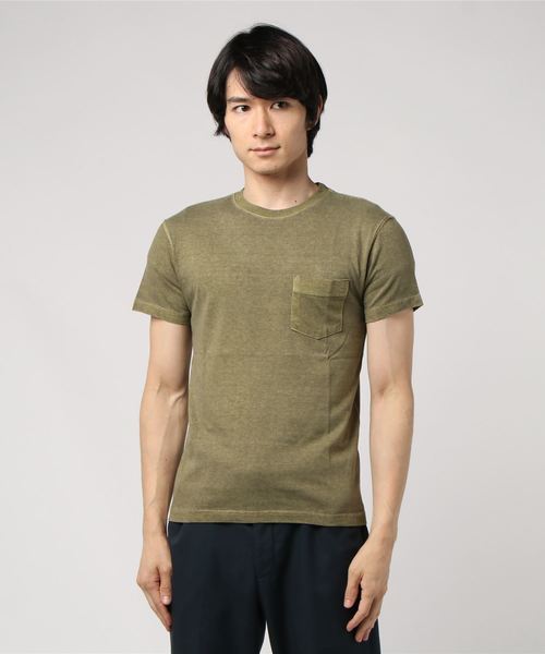 Good On（グッドオン）の「グッドオン POCKET TEE GOST0903CP Tシャツ（Tシャツ/カットソー・メンズ・イエロー/ダークオレンジ/レッド/オリーブ/ネイビー/ブラック・L/S/LL/M）」の3枚目の写真