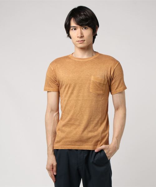 Good On（グッドオン）の「グッドオン POCKET TEE GOST0903CP Tシャツ（Tシャツ/カットソー・メンズ・イエロー/ダークオレンジ/レッド/オリーブ/ネイビー/ブラック・L/S/LL/M）」の6枚目の写真