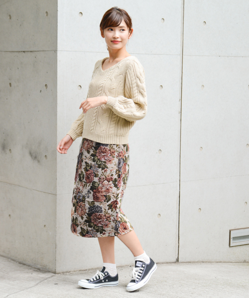 apres jour(アプレジュール)の「ゴブランナロースカート【ZOZOTOWN限定アイテム】(スカート・レディース・ベージュ/その他・フリー)」の8枚目の写真