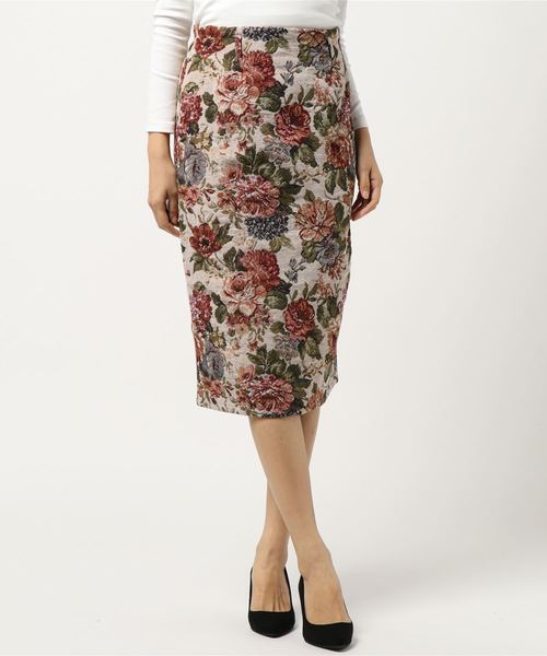 apres jour(アプレジュール)の「ゴブランナロースカート【ZOZOTOWN限定アイテム】(スカート・レディース・ベージュ/その他・フリー)」の3枚目の写真