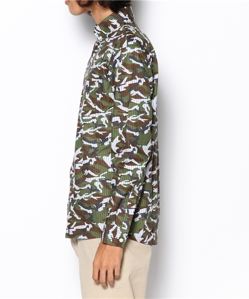 BEAMS(ビームス)の「□INTERFACE / “BLACK HEART” STRIPE CAMO B.D SHIRTS(シャツ/ブラウス・メンズ・ホワイト・MEDIUM/LARGE)」の2枚目の写真