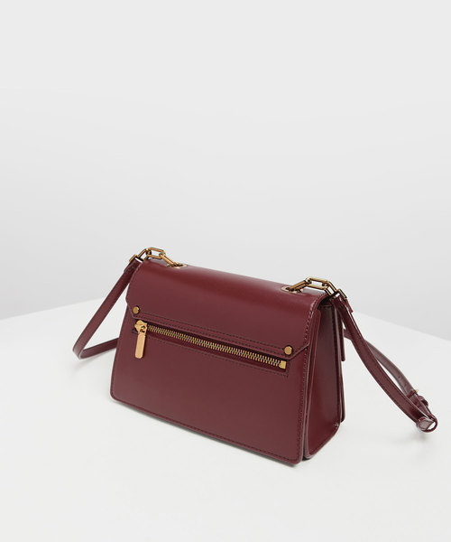 CHARLES & KEITH(チャールズ & キース)の「チェーンリンク クラシッククラッチ / Chain Link Classic Clutch(ショルダーバッグ・レディース・ブラック/セージグリーン/ライトピンク/プラム・S)」の16枚目の写真