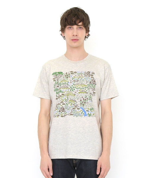 セール コラボレーションtシャツ マップ ハーベストテキスタイルデザイン Tシャツ カットソー Design Tshirts Store Graniph デザイン ティーシャツ ストア グラニフ のファッション通販 Zozotown