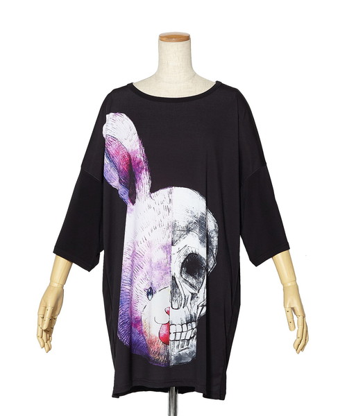 ankoROCK（アンコロック）の「ウサギドクロTシャツ -メガビッグ-（T