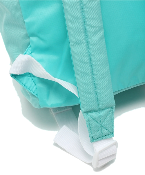 WEGO（ウィゴー）の「WEGO/ダブルベルトナイロンリュック（バックパック/リュック・レディース・ブラック/グリーン/サックスブルー/パープル/ピンク/ホワイト・FREE）」の10枚目の写真