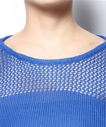 WEGO | WEGO/メッシュ編み切替ニット(ニット/セーター)