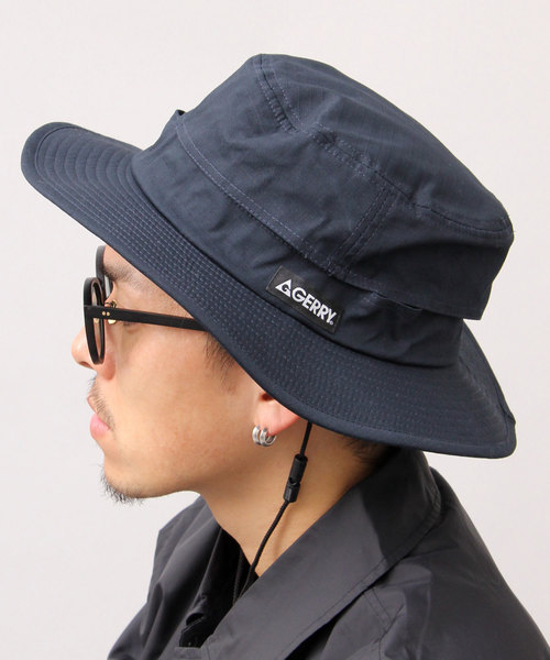 GERRY（ジェリー）の「【 GERRY / ジェリー 】 リップストップ キャンバス アドベンチャーハット / あご紐付き（ハット・メンズ・ブラック/ネイビー/カーキ・FREE）」の3枚目の写真