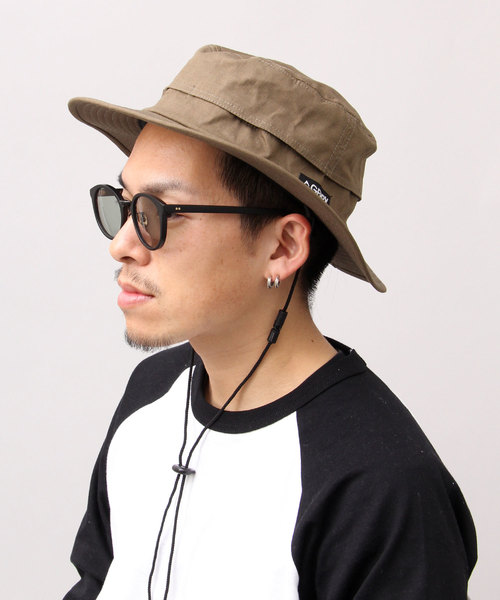 GERRY（ジェリー）の「【 GERRY / ジェリー 】 リップストップ キャンバス アドベンチャーハット / あご紐付き（ハット・メンズ・ブラック/ネイビー/カーキ・FREE）」の5枚目の写真