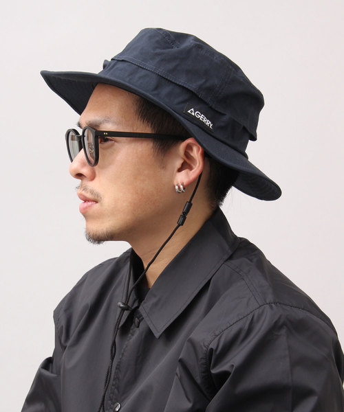 GERRY（ジェリー）の「【 GERRY / ジェリー 】 リップストップ キャンバス アドベンチャーハット / あご紐付き（ハット・メンズ・ブラック/ネイビー/カーキ・FREE）」の8枚目の写真