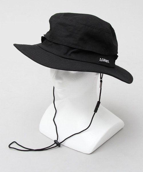 GERRY（ジェリー）の「【 GERRY / ジェリー 】 リップストップ キャンバス アドベンチャーハット / あご紐付き（ハット・メンズ・ブラック/ネイビー/カーキ・FREE）」の10枚目の写真