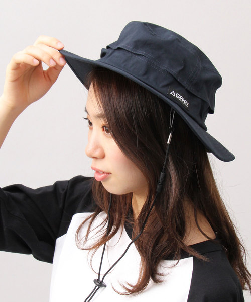 GERRY（ジェリー）の「【 GERRY / ジェリー 】 リップストップ キャンバス アドベンチャーハット / あご紐付き（ハット・メンズ・ブラック/ネイビー/カーキ・FREE）」の14枚目の写真