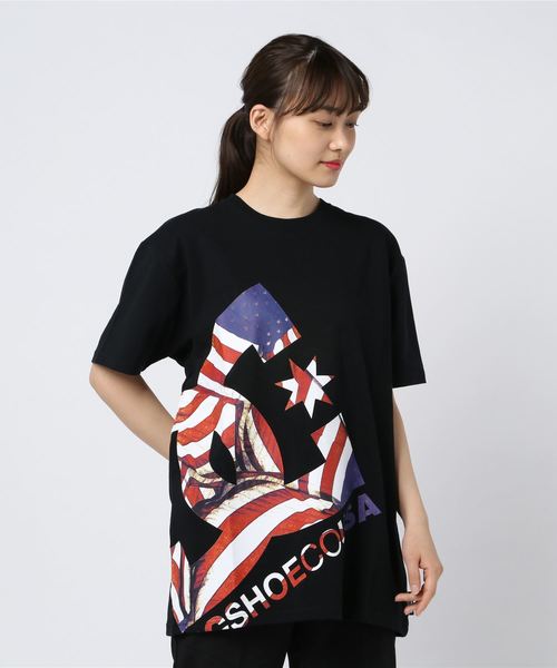 DC(ディーシー)の「半袖Tシャツ DC 5226J918W(Tシャツ/カットソー・レディース・ホワイト/ブラック・S/M)」の2枚目の写真