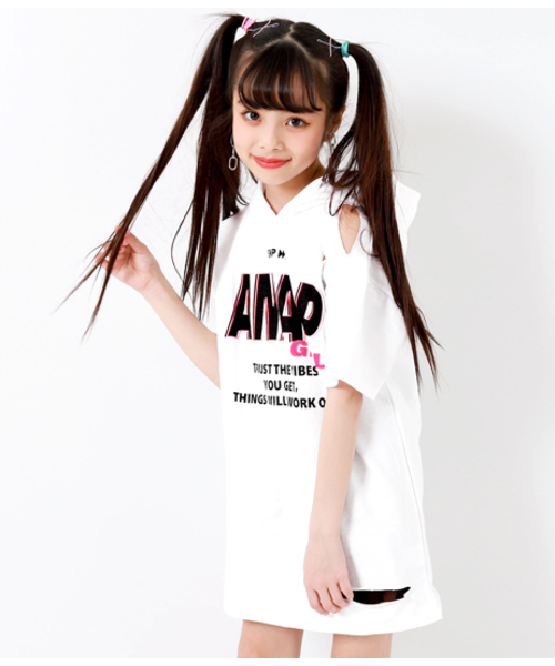 Girl アナップガール のファッション クラッシュフーディーワンピース ワンピース ワンピース Anap Anap ワンピース セール