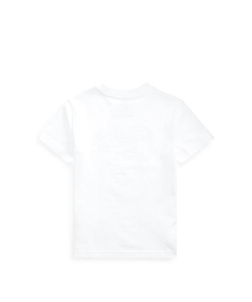 POLO RALPH LAUREN CHILDRENSWEAR（ポロ ラルフ ローレン チルドレンズウェア）の「コットン ジャージー グラフィック Tシャツ（Tシャツ/カットソー・キッズ・ホワイト/ネイビー・6/7）」の3枚目の写真