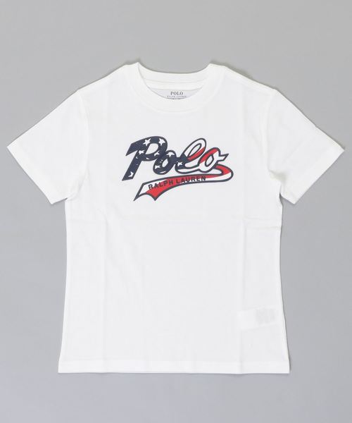 POLO RALPH LAUREN CHILDRENSWEAR（ポロ ラルフ ローレン チルドレンズウェア）の「コットン ジャージー グラフィック Tシャツ（Tシャツ/カットソー・キッズ・ホワイト/ネイビー・6/7）」の5枚目の写真