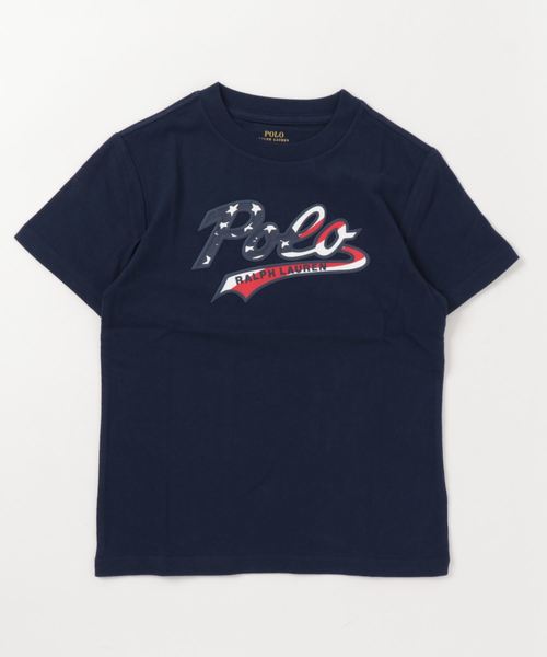 POLO RALPH LAUREN CHILDRENSWEAR（ポロ ラルフ ローレン チルドレンズウェア）の「コットン ジャージー グラフィック Tシャツ（Tシャツ/カットソー・キッズ・ホワイト/ネイビー・6/7）」の6枚目の写真