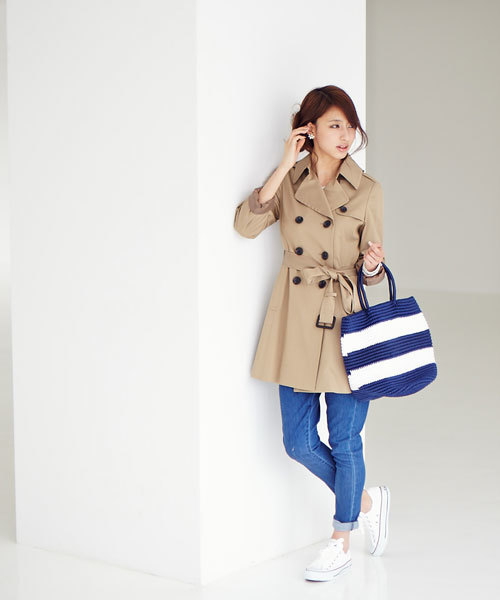 Jewel Changes(ジュエルチェンジズ)の「JOC TEN/N TWL トレンチ∴ ◆(トレンチコート・レディース・ベージュ/ブラウン・38/36)」の19枚目の写真