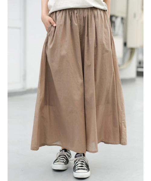 AMERICAN HOLIC（アメリカンホリック）の「ボリュームギャザーガウチョパンツ＊（その他パンツ・レディース・その他9/ストライプ/チェック/ドット/チャコールグレー/カーキ/ブルー/モカ/キャメル・L/M）」の13枚目の写真