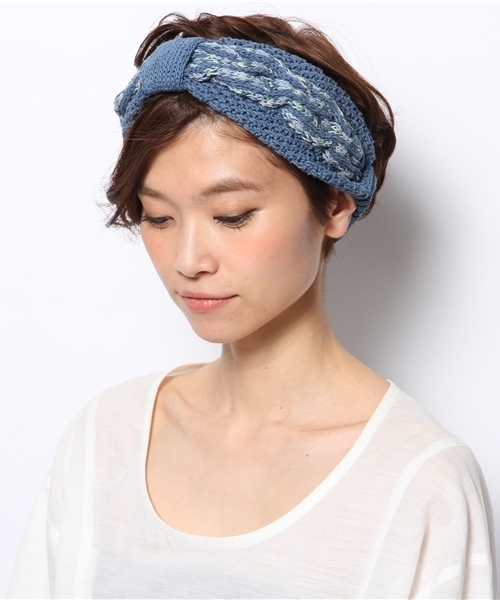 Another Edition（アナザーエディション）の「AE MIXアミコミ HB ◆（ヘアバンド・レディース・ライトピンク/ネイビー・フリー）」の6枚目の写真