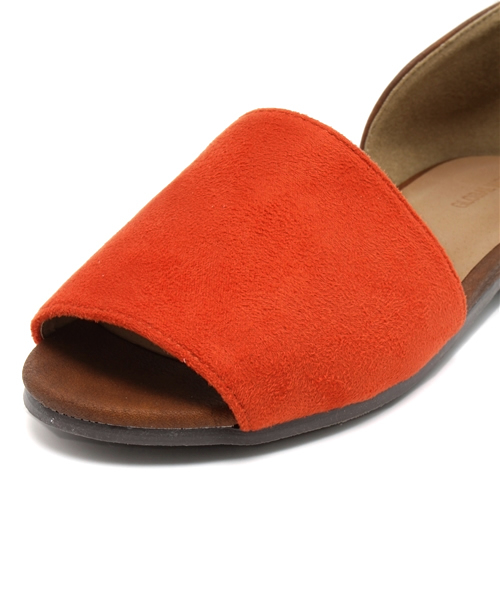 GLOBAL WORK(グローバルワーク)の「【WEB限定価格】オープントゥフラットサンダル/542355(サンダル・レディース・グリーン/オレンジ/ブルー/ブラック/イエロー・LARGE/MEDIUM/SMALL)」の9枚目の写真