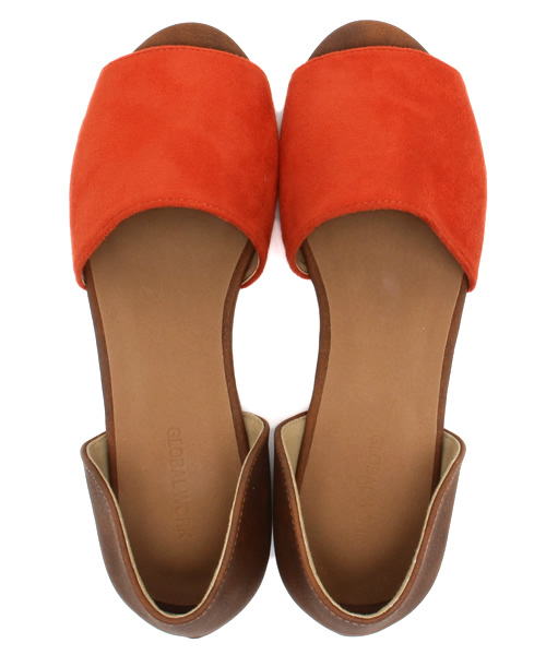 GLOBAL WORK(グローバルワーク)の「【WEB限定価格】オープントゥフラットサンダル/542355(サンダル・レディース・グリーン/オレンジ/ブルー/ブラック/イエロー・LARGE/MEDIUM/SMALL)」の10枚目の写真