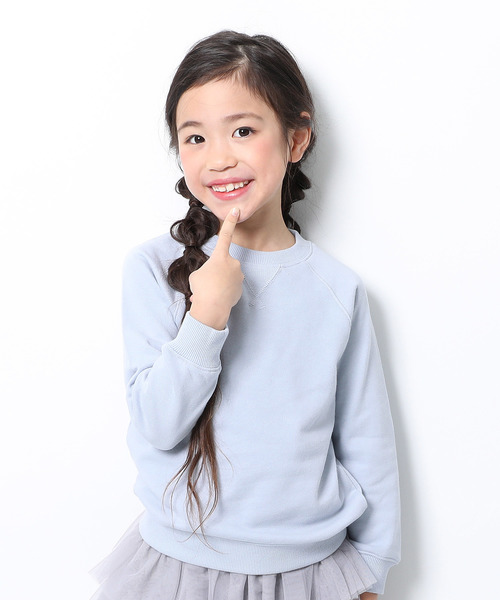 devirock(デビロック)の「スウェットトレーナー(スウェット・キッズ・ブラック/杢グレー/ネイビー/ブルー系その他/ダークグリーン/グリーン/カーキ/パープル系その他/ラベンダー/レッド系その他/レッド/スモークピンク/モカ/ライトブラウン/ベージュ/マスタード/イエロー/ブルー系その他2/ワイン・80cm/90cm/100cm/110cm/120cm/130cm/140cm/150cm/160cm)」の11枚目の写真