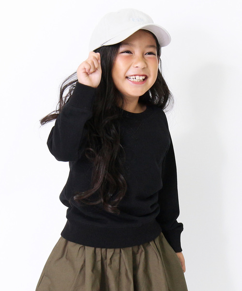 devirock(デビロック)の「スウェットトレーナー(スウェット・キッズ・ブラック/杢グレー/ネイビー/ブルー系その他/ダークグリーン/グリーン/カーキ/パープル系その他/ラベンダー/レッド系その他/レッド/スモークピンク/モカ/ライトブラウン/ベージュ/マスタード/イエロー/ブルー系その他2/ワイン・80cm/90cm/100cm/110cm/120cm/130cm/140cm/150cm/160cm)」の2枚目の写真