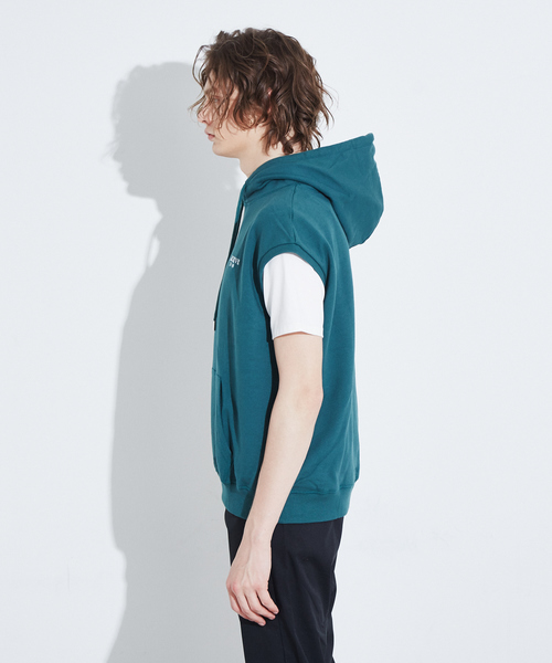 ABAHOUSE(アバハウス)の「【ARCHIVE 18-20】フーディーノースリーブプルオーバー(Tシャツ/カットソー・メンズ・グリーン/グレー・2/3)」の10枚目の写真