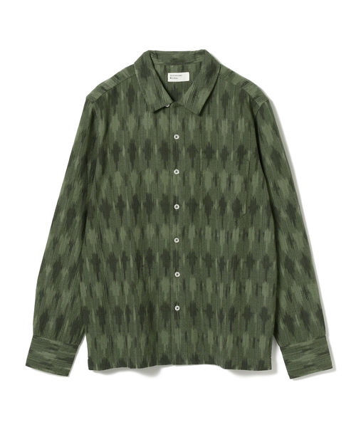 Universal Works(ユニバーサルワークス)の「Universal Works / HEAVY IKAT ガレージシャツ グリーン <MEN>(シャツ/ブラウス・メンズ・グリーン・MEDIUM)」の6枚目の写真