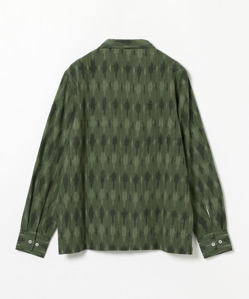 Universal Works(ユニバーサルワークス)の「Universal Works / HEAVY IKAT ガレージシャツ グリーン <MEN>(シャツ/ブラウス・メンズ・グリーン・MEDIUM)」の3枚目の写真