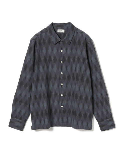 Universal Works(ユニバーサルワークス)の「Universal Works / HEAVY IKAT ガレージシャツ グリーン <MEN>(シャツ/ブラウス・メンズ・グリーン・MEDIUM)」の2枚目の写真