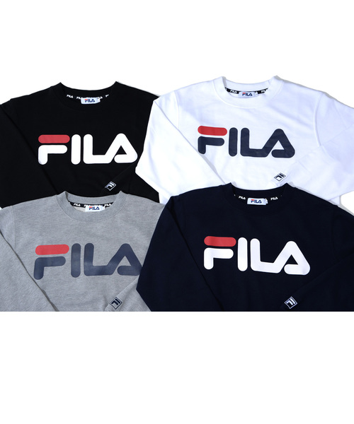 FILA(フィラ)の「【FILA/フィラ】ブランド ロゴ プリント 裏毛 スウェット トレーナー(スウェット・メンズ・ホワイト/ブラック/ネイビー/杢グレー・LL/3L/4L/M/L)」の9枚目の写真