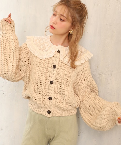 one after another NICE CLAUP（ワンアフターアナザーナイスクラップ）の「裾レースインナー（Tシャツ/カットソー・レディース・オフホワイト/アイボリー/モカ・FREE）」の5枚目の写真