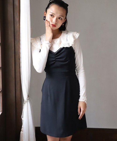 one after another NICE CLAUP（ワンアフターアナザーナイスクラップ）の「裾レースインナー（Tシャツ/カットソー・レディース・オフホワイト/アイボリー/モカ・FREE）」の13枚目の写真