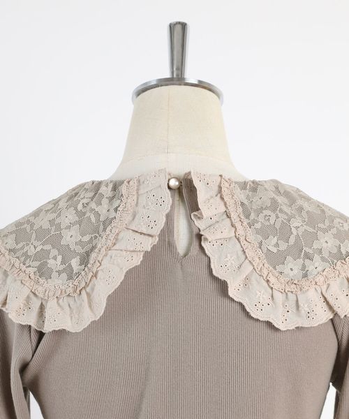 one after another NICE CLAUP（ワンアフターアナザーナイスクラップ）の「裾レースインナー（Tシャツ/カットソー・レディース・オフホワイト/アイボリー/モカ・FREE）」の16枚目の写真