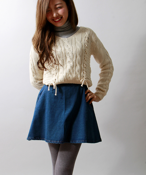 WEGO（ウィゴー）の「WEGO/デニムサークルスカート（デニムスカート・レディース・インディゴブルー/ネイビー・FREE）」の18枚目の写真