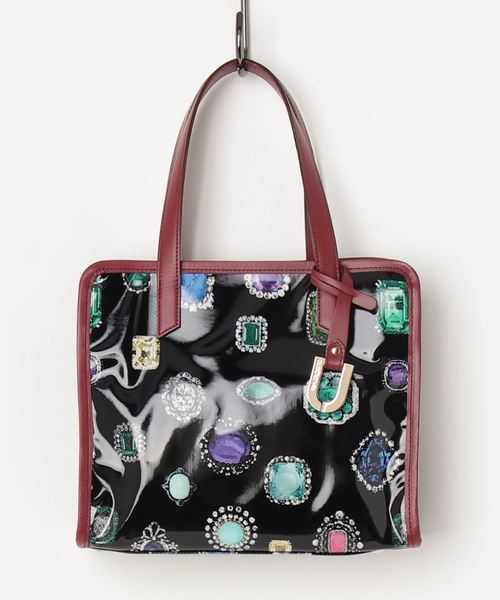 U by Ungaro（ユーバイウンガロ）の「U by Ungaro(ユーバイ ウンガロ)　ジュエル(9N)　トートS（トートバッグ・レディース・レッド/ターコイズブルー・FREE）」の2枚目の写真