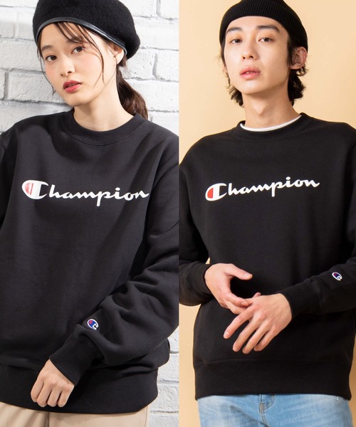 セール Wego Champion ロゴ 裏起毛 プルオーバー スウェット Champion チャンピオン のファッション通販 Zozotown