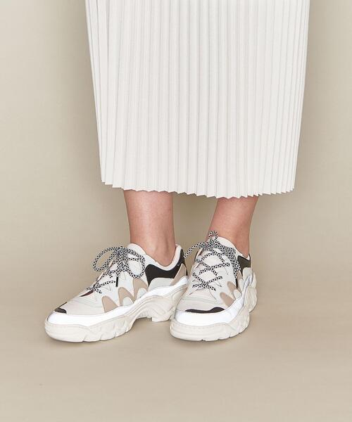 ASTRAET（アストラット）の「＜ASTRAET（アストラット）＞18G ニット プリーツスカート WHITE†（スカート・レディース・ホワイト・FREE）」の5枚目の写真