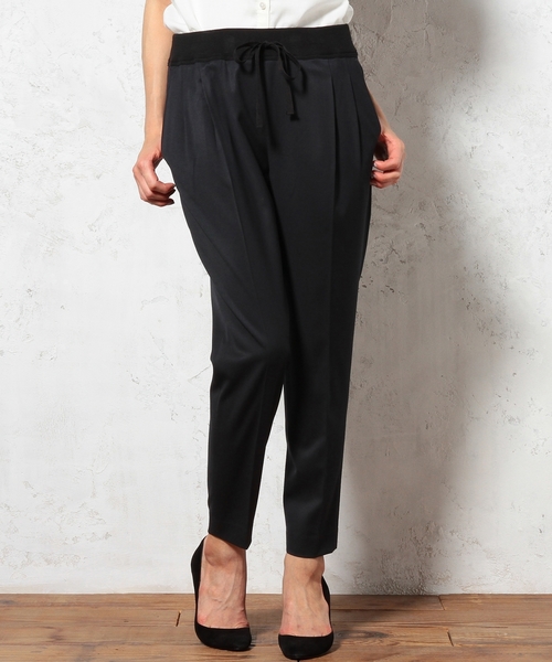 green label relaxing（グリーンレーベルリラクシング）の「GC T/R/PU RIB パンツ（その他パンツ・レディース・ブラック/ライトグレー/ネイビー・38/36/40）」の3枚目の写真