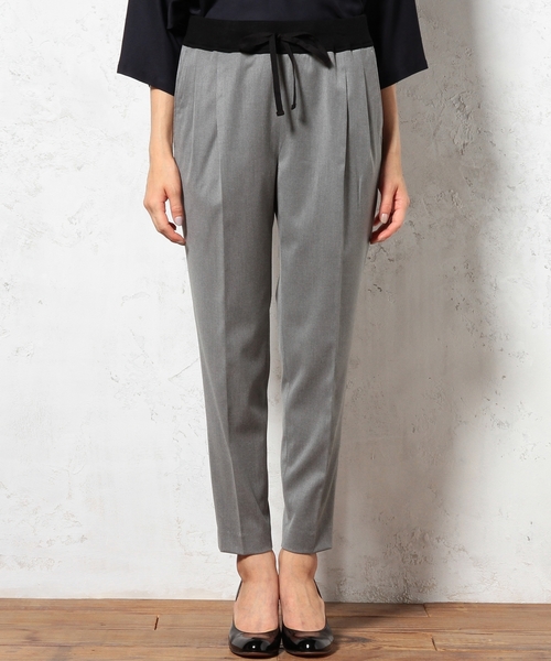 green label relaxing（グリーンレーベルリラクシング）の「GC T/R/PU RIB パンツ（その他パンツ・レディース・ブラック/ライトグレー/ネイビー・38/36/40）」の4枚目の写真