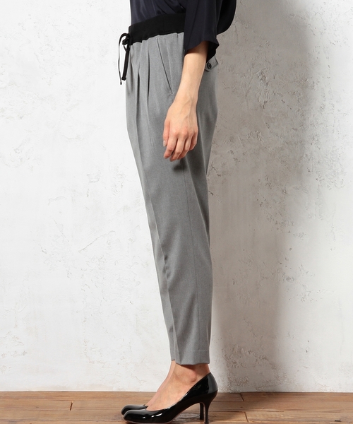 green label relaxing（グリーンレーベルリラクシング）の「GC T/R/PU RIB パンツ（その他パンツ・レディース・ブラック/ライトグレー/ネイビー・38/36/40）」の7枚目の写真