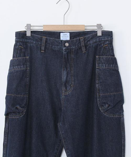 coen（コーエン）の「デニムガーデニングパンツ（デニムパンツ・メンズ・ネイビー・X-LARGE/LARGE/SMALL/MEDIUM）」の9枚目の写真