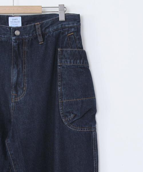 coen（コーエン）の「デニムガーデニングパンツ（デニムパンツ・メンズ・ネイビー・X-LARGE/LARGE/SMALL/MEDIUM）」の11枚目の写真