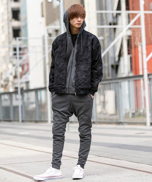 KANGOL(カンゴール)の「KANGOL × A.S.M コラボ /カンゴール T/C ポンチ ジャージ 裾リブ リラックス イージーパンツ セットアップ対応(その他パンツ・メンズ・カーキ/ホワイト/ブラック/ネイビー/グレー/チャコールグレー・48/50/52)」の22枚目の写真