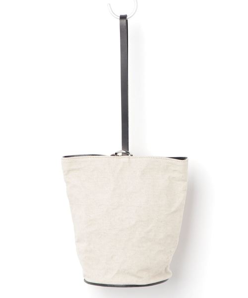 arth(アース)の「【arth】LINEN BD CRUMPLE BUCKET / 【アース】(ハンドバッグ・レディース・ブラック/ベージュ・FREE)」の3枚目の写真