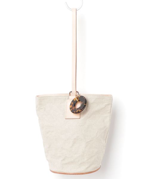 arth(アース)の「【arth】LINEN BD CRUMPLE BUCKET / 【アース】(ハンドバッグ・レディース・ブラック/ベージュ・FREE)」の5枚目の写真